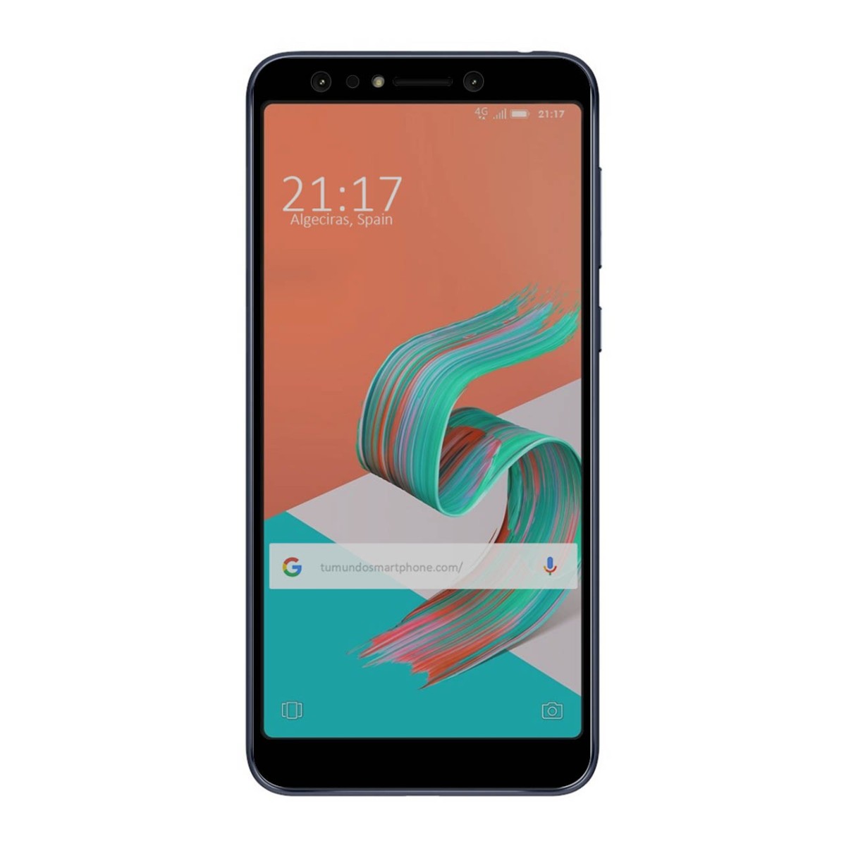 Protector Cristal Templado Frontal Completo Negro para Asus Zenfone 5 Lite Zc600Kl Vidrio