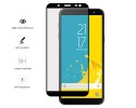 Protector Cristal Templado Frontal Completo Negro para Samsung Galaxy J6 (2018) Vidrio