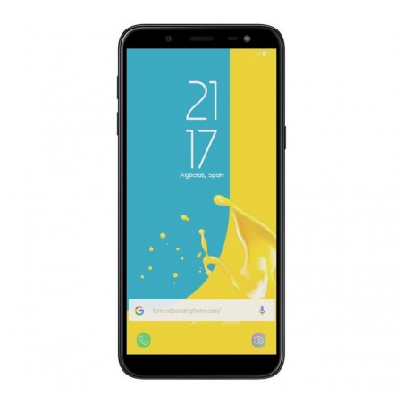 Protector Cristal Templado Frontal Completo Negro para Samsung Galaxy J6 (2018) Vidrio