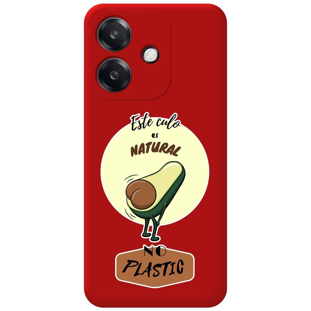 Funda Silicona Líquida Roja para Oppo A40 / A40m diseño Culo Natural Dibujos