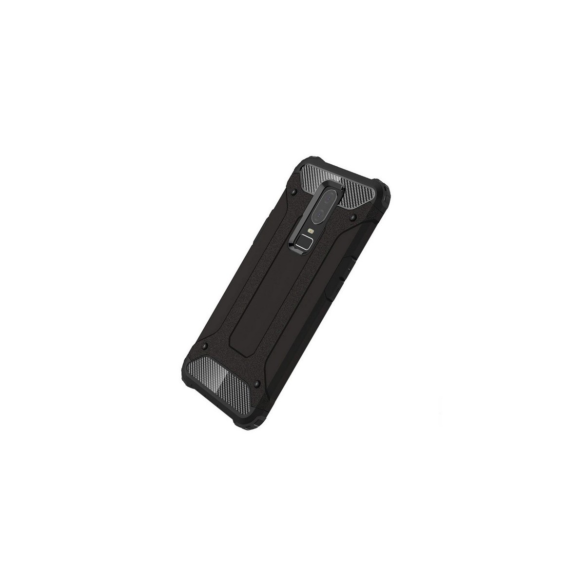 Funda Tipo Hybrid Tough Armor (Pc+Tpu) Negra para Oneplus 6