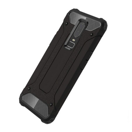 Funda Tipo Hybrid Tough Armor (Pc+Tpu) Negra para Oneplus 6