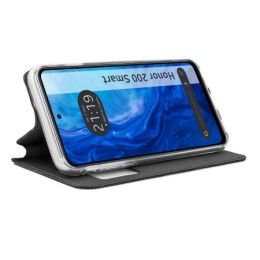 Funda Libro Soporte con Ventana para Huawei Honor 200 Smart 5G color Negra 2