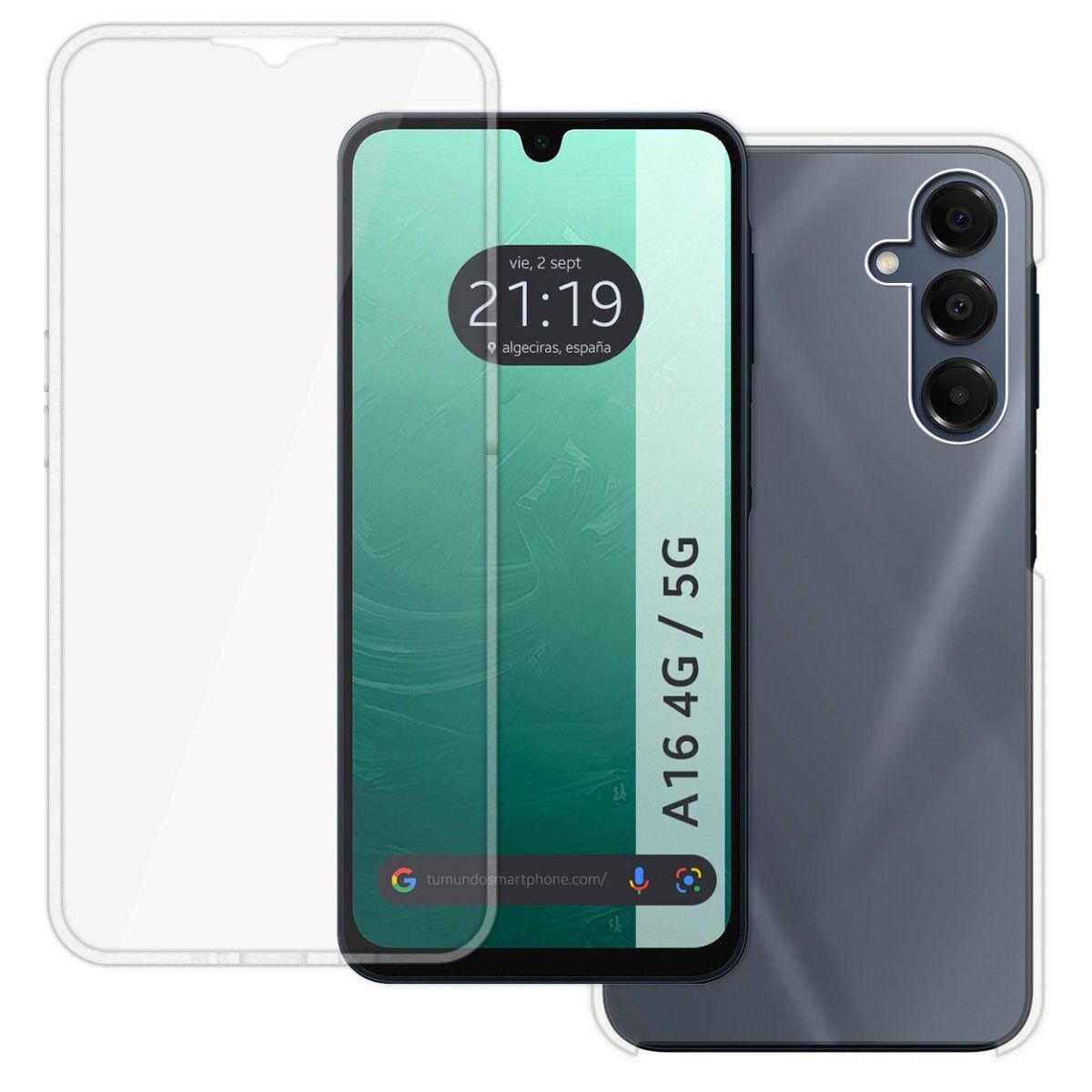 Funda Doble Transparente Pc + Tpu Full Body 360 para Samsung Galaxy A16 4G / 5G