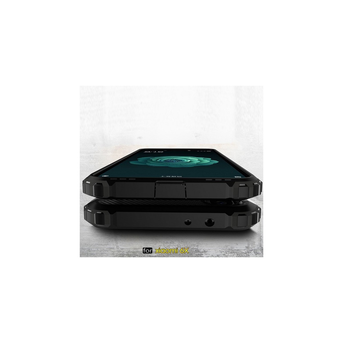 Funda Tipo Hybrid Tough Armor (Pc+Tpu) Negra para Xiaomi Mi 6X / Mi A2