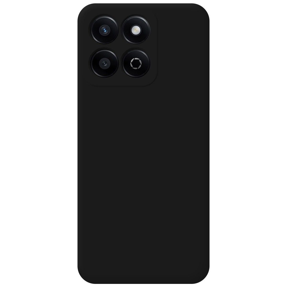 Funda Silicona Líquida Ultra Suave para Huawei Honor 200 Smart 5G color Negra
