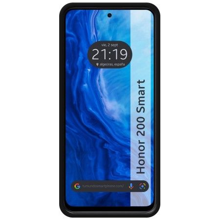 Funda Silicona Líquida Ultra Suave para Huawei Honor 200 Smart 5G color Negra