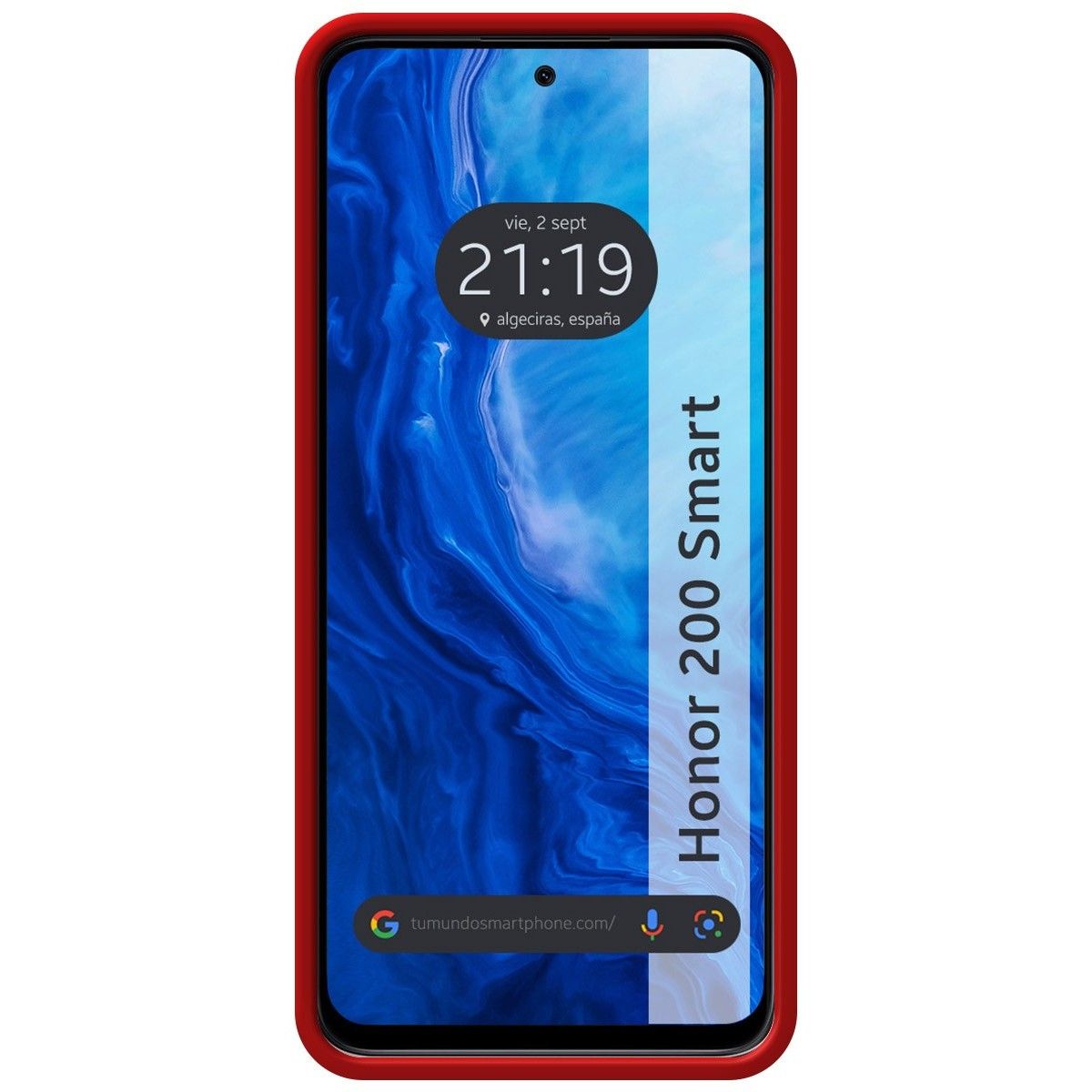 Funda Silicona Líquida Ultra Suave para Huawei Honor 200 Smart 5G color Roja