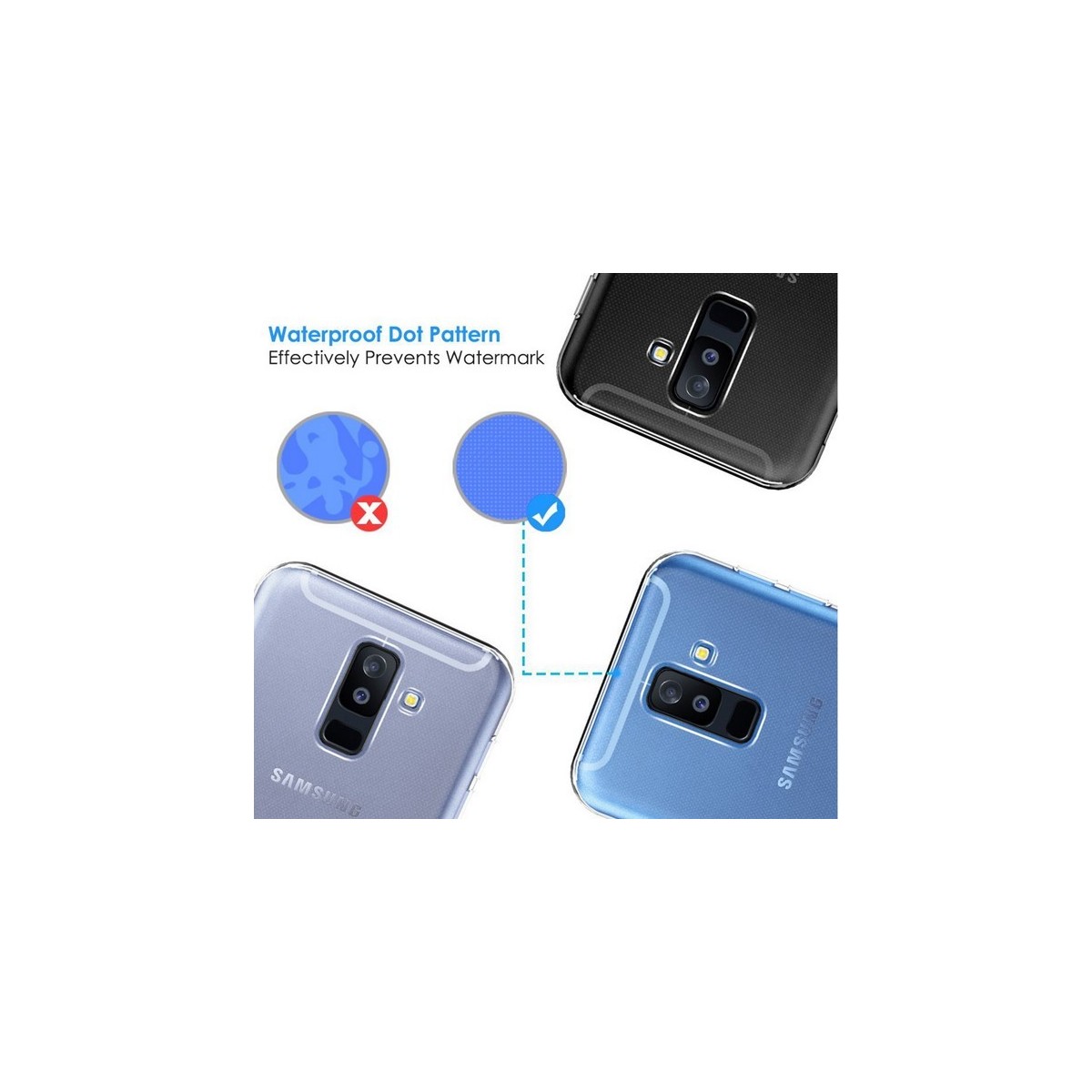 Funda Gel Tpu Fina Ultra-Thin 0,5mm Transparente para Samsung Galaxy A6 Plus (2018)