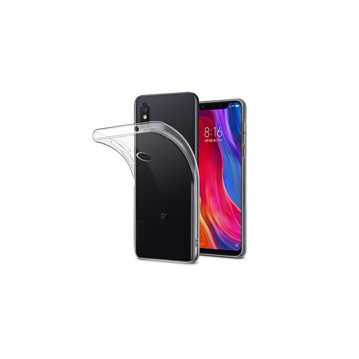 Funda Gel Tpu Fina Ultra-Thin 0,5mm Transparente para Xiaomi Mi 8