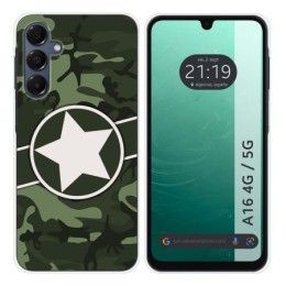 Funda Silicona para Samsung Galaxy A16 4G / 5G diseño Camuflaje 01 Dibujos