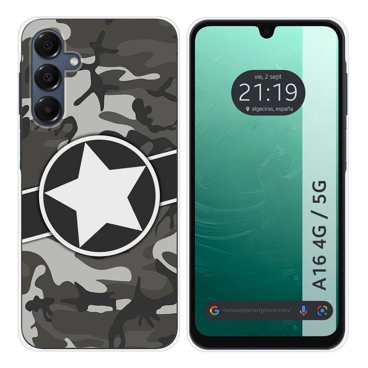 Funda Silicona para Samsung Galaxy A16 4G / 5G diseño Camuflaje 02 Dibujos