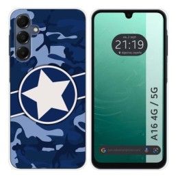 Funda Silicona para Samsung Galaxy A16 4G / 5G diseño Camuflaje 03 Dibujos