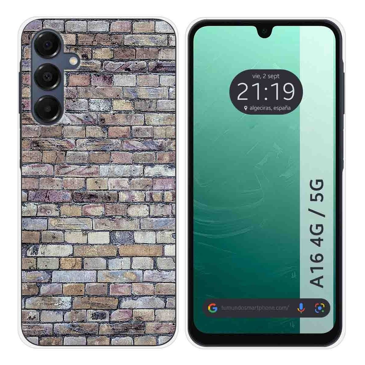 Funda Silicona para Samsung Galaxy A16 4G / 5G diseño Ladrillo 02 Dibujos