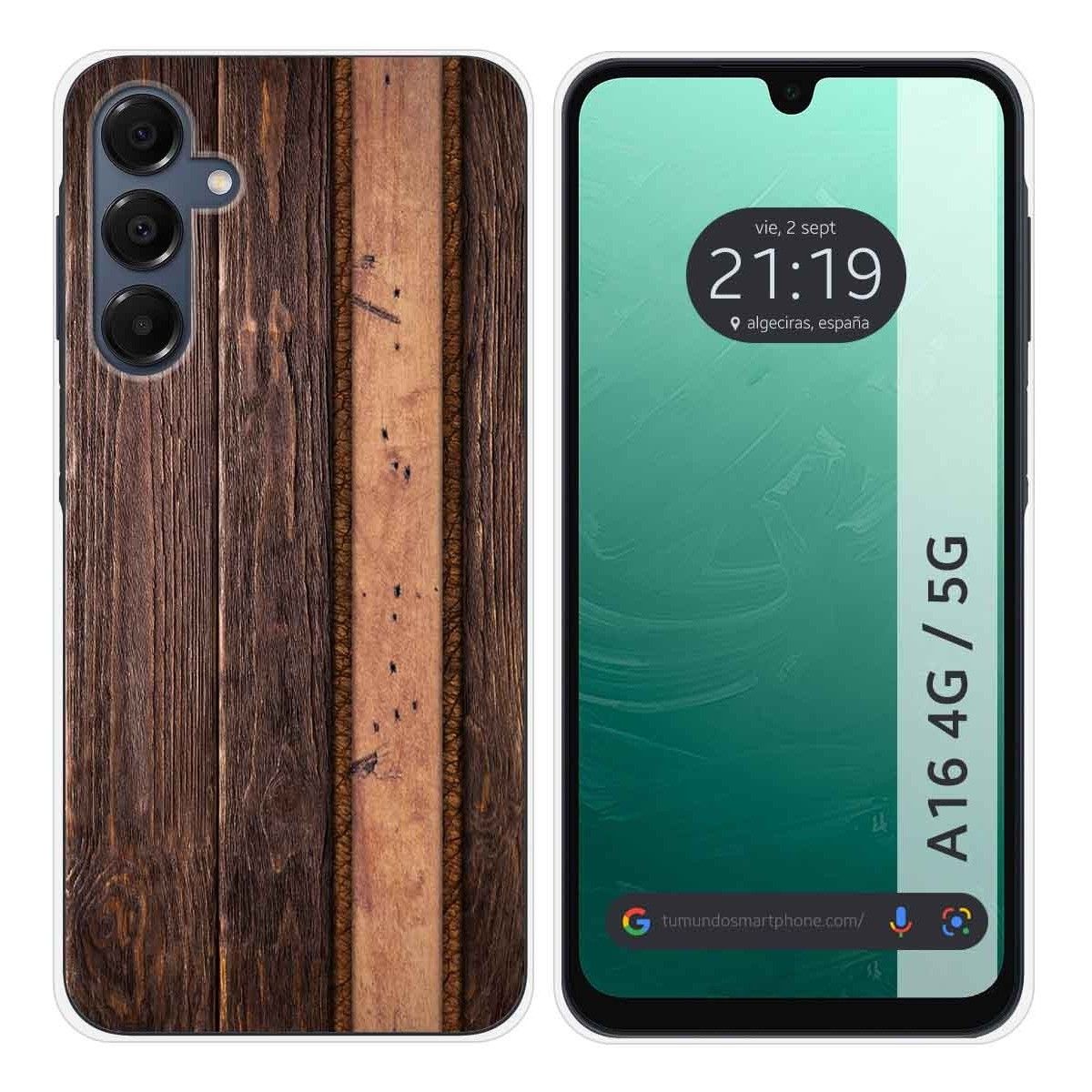 Funda Silicona para Samsung Galaxy A16 4G / 5G diseño Madera 05 Dibujos