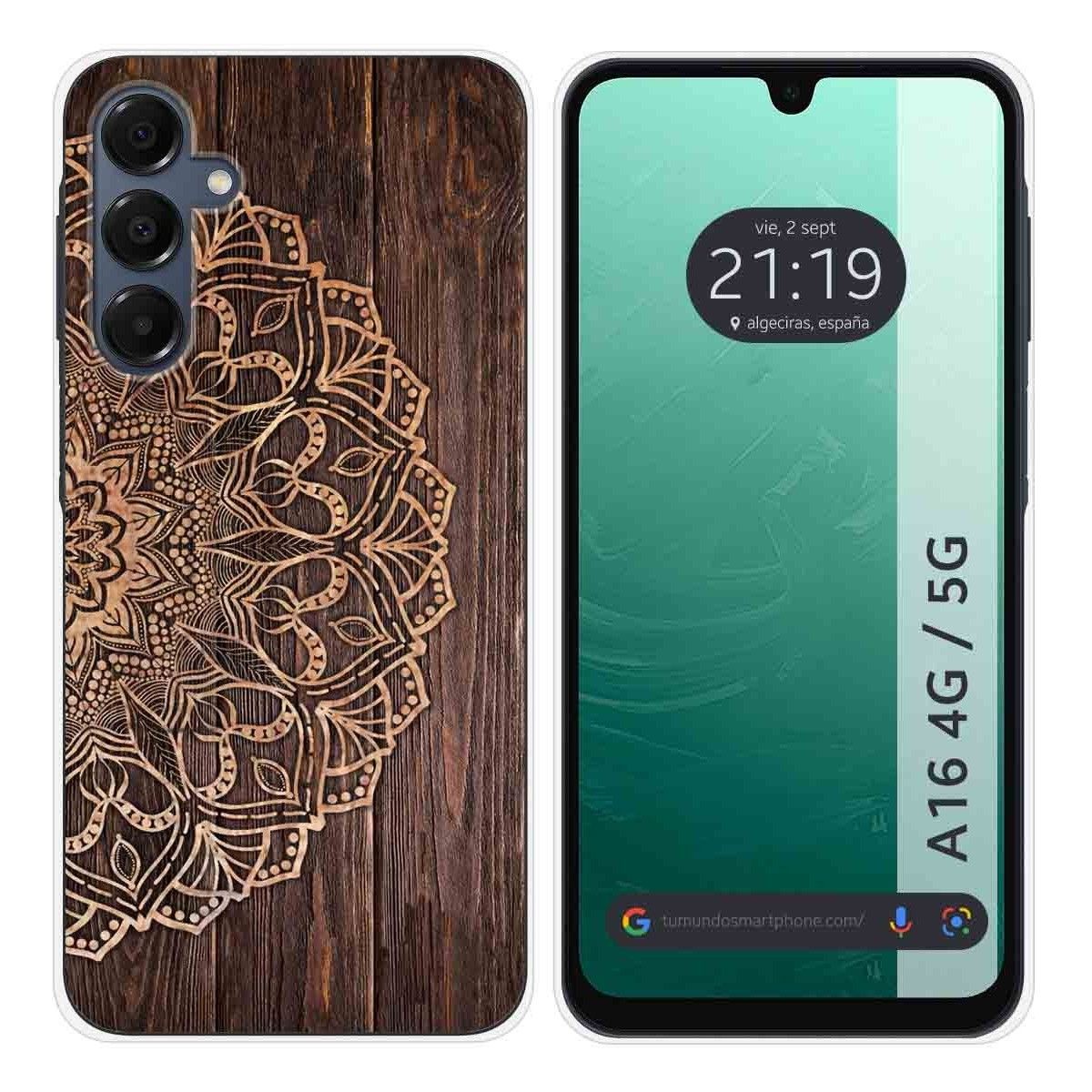Funda Silicona para Samsung Galaxy A16 4G / 5G diseño Madera 06 Dibujos