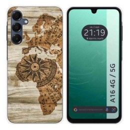 Funda Silicona para Samsung Galaxy A16 4G / 5G diseño Madera 07 Dibujos