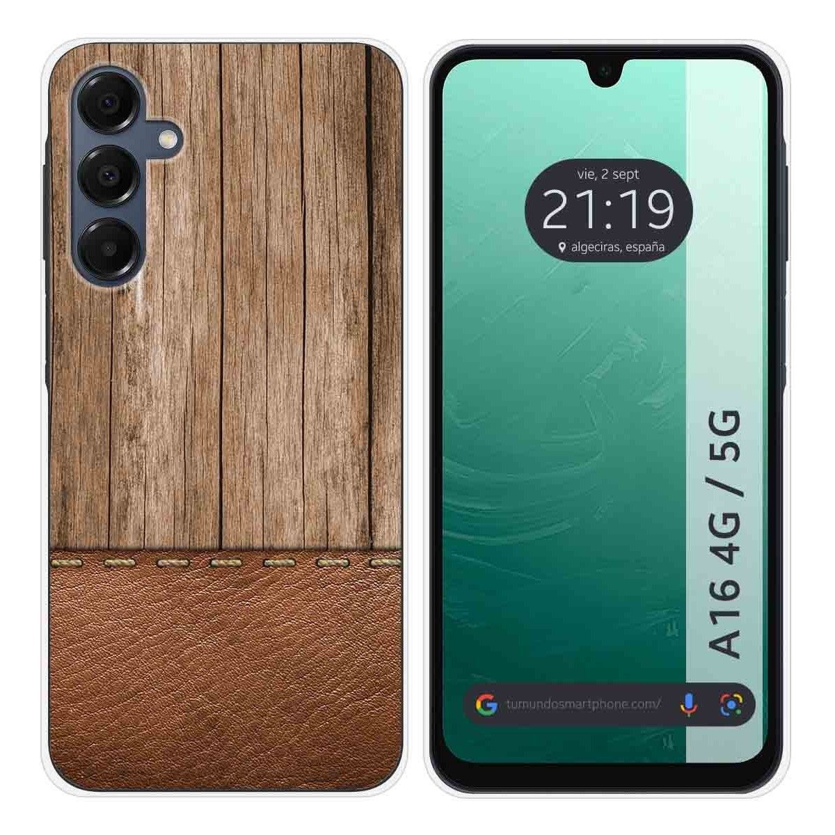 Funda Silicona para Samsung Galaxy A16 4G / 5G diseño Madera 09 Dibujos
