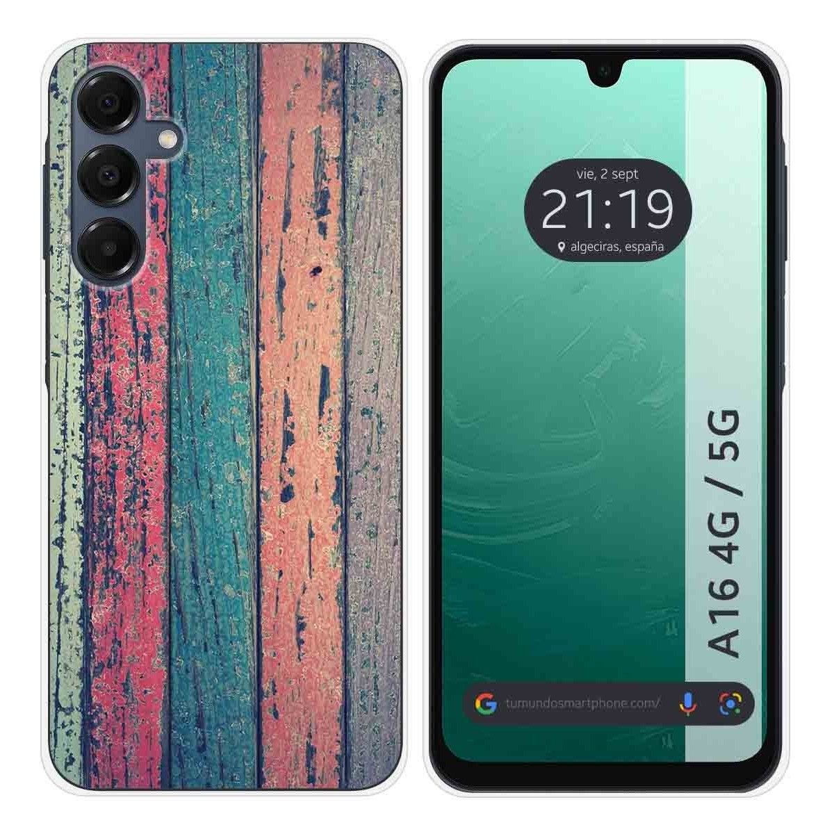Funda Silicona para Samsung Galaxy A16 4G / 5G diseño Madera 10 Dibujos