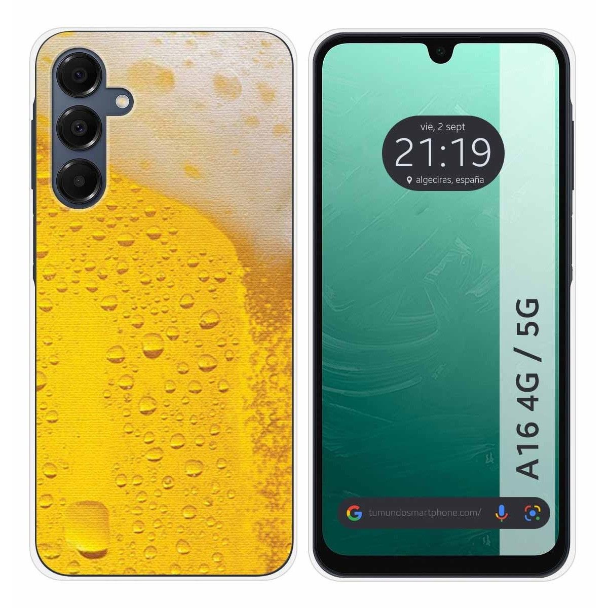 Funda Silicona para Samsung Galaxy A16 4G / 5G diseño Cerveza Dibujos