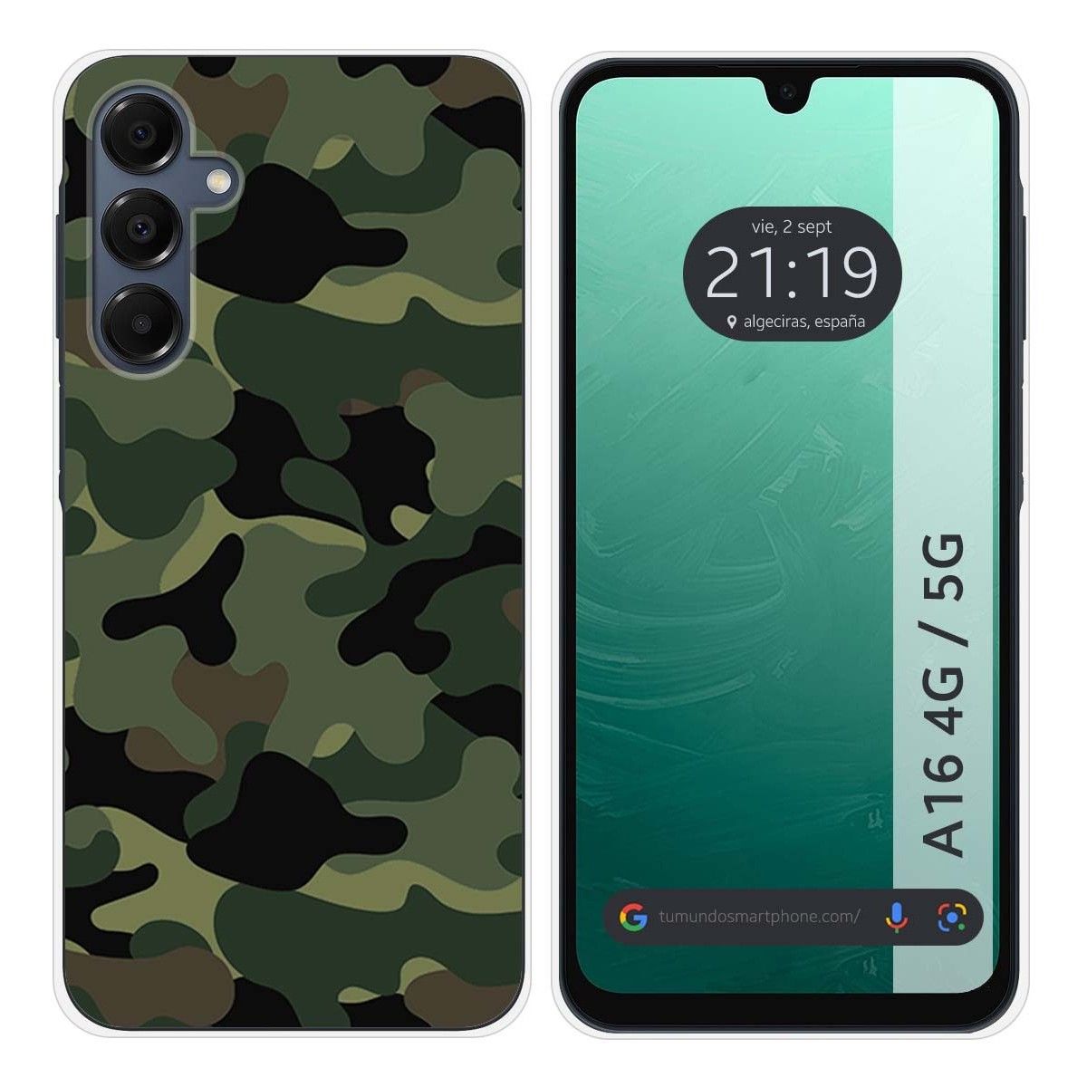 Funda Silicona para Samsung Galaxy A16 4G / 5G diseño Camuflaje Dibujos