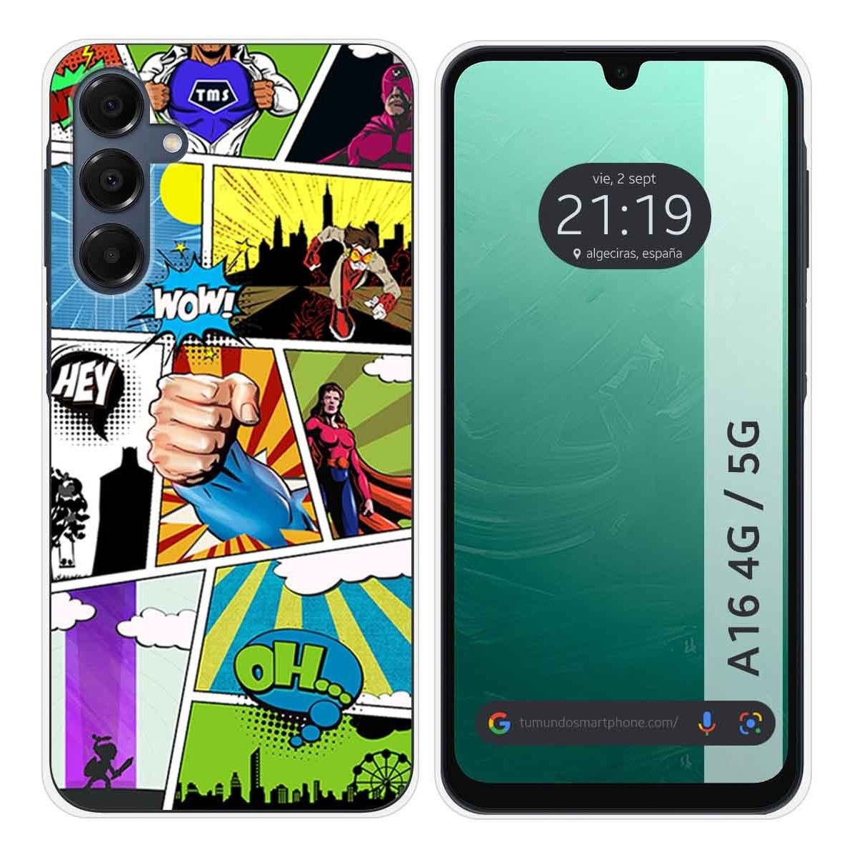 Funda Silicona para Samsung Galaxy A16 4G / 5G diseño Comic Dibujos