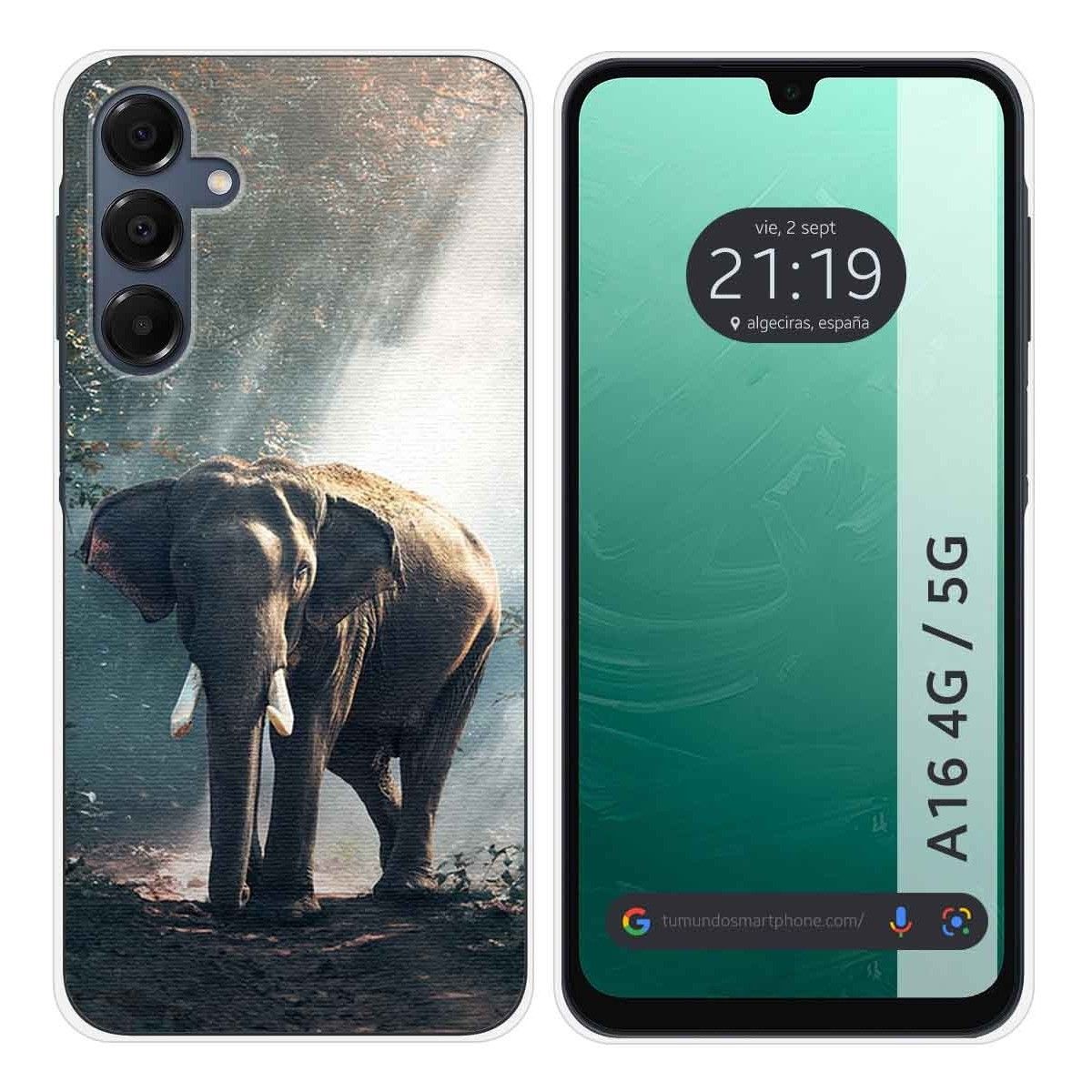 Funda Silicona para Samsung Galaxy A16 4G / 5G diseño Elefante Dibujos