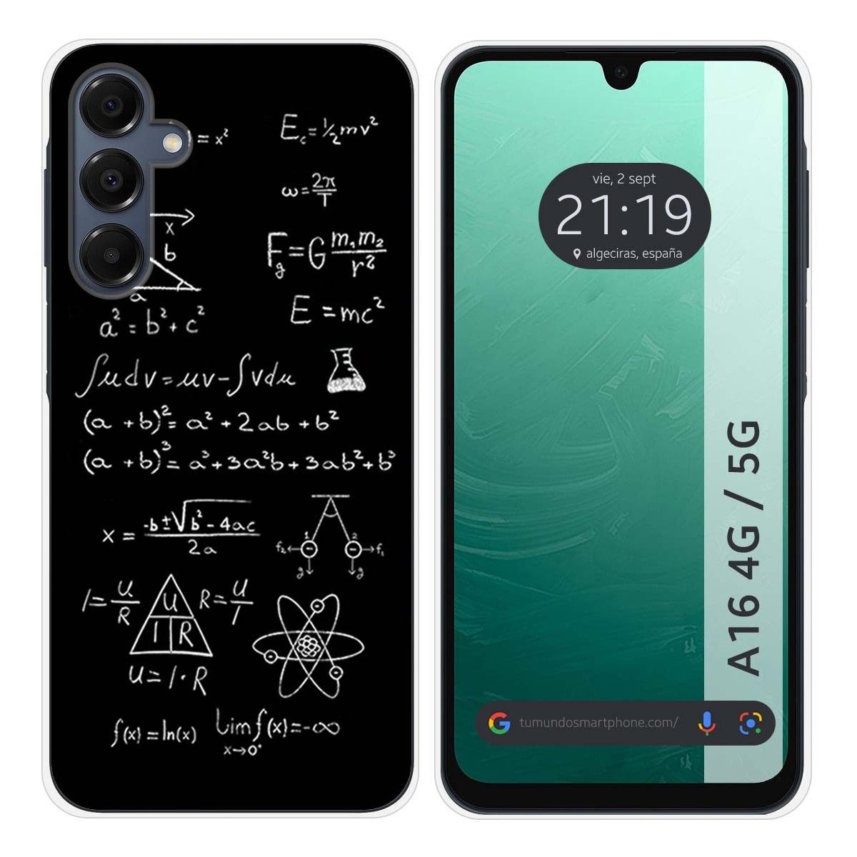 Funda Silicona para Samsung Galaxy A16 4G / 5G diseño Formulas Dibujos