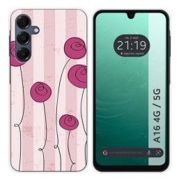 Funda Silicona para Samsung Galaxy A16 4G / 5G diseño Flores Vintage Dibujos