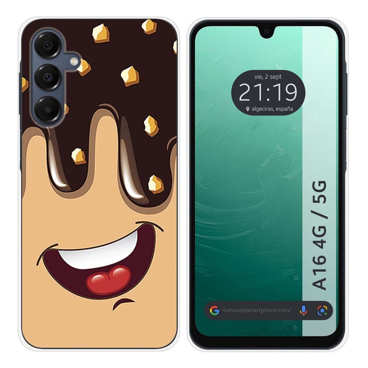 Funda Silicona para Samsung Galaxy A16 4G / 5G diseño Helado Chocolate Dibujos