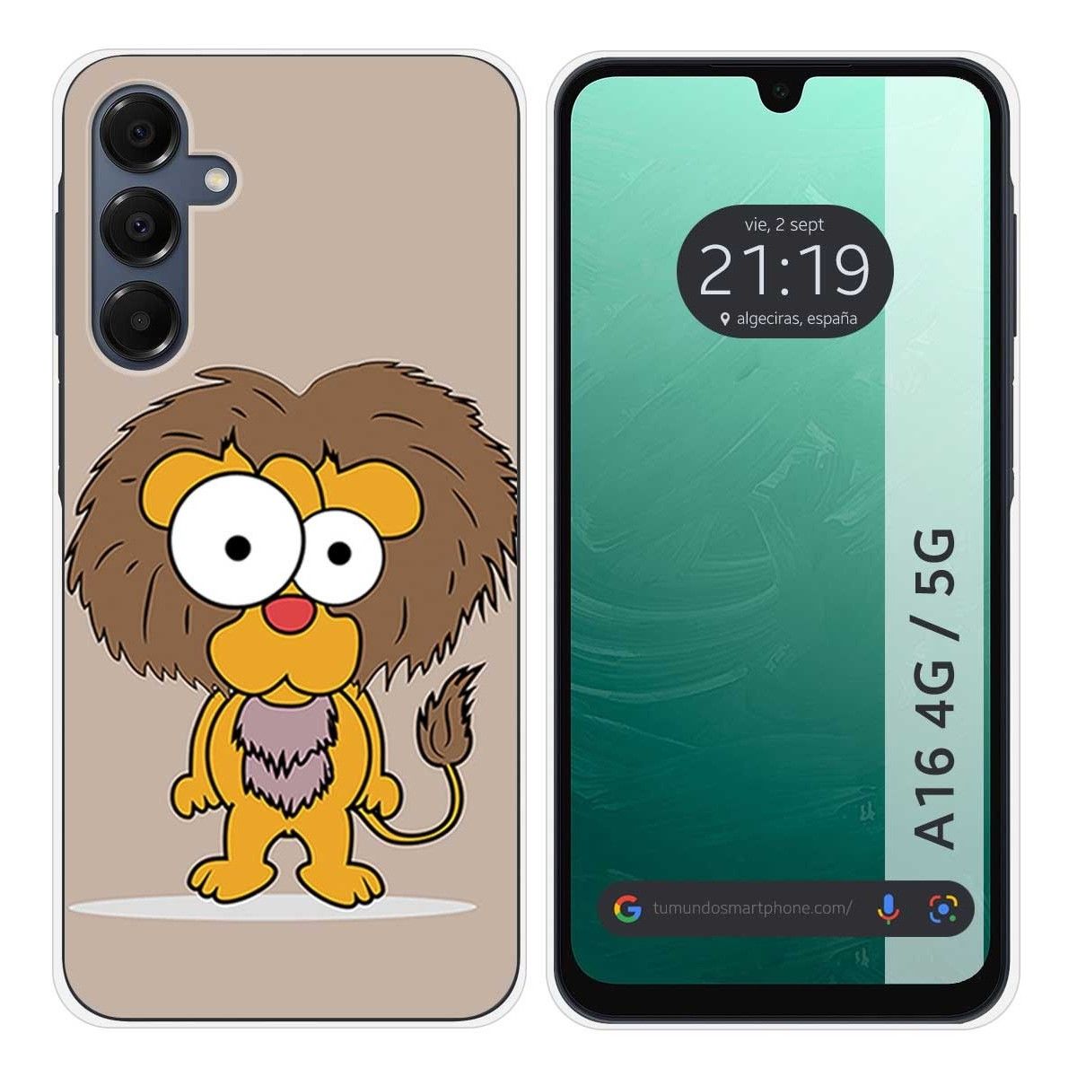 Funda Silicona para Samsung Galaxy A16 4G / 5G diseño Leon Dibujos