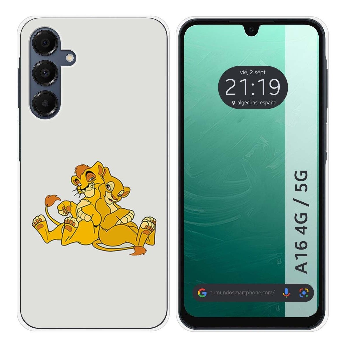 Funda Silicona para Samsung Galaxy A16 4G / 5G diseño Leones Dibujos