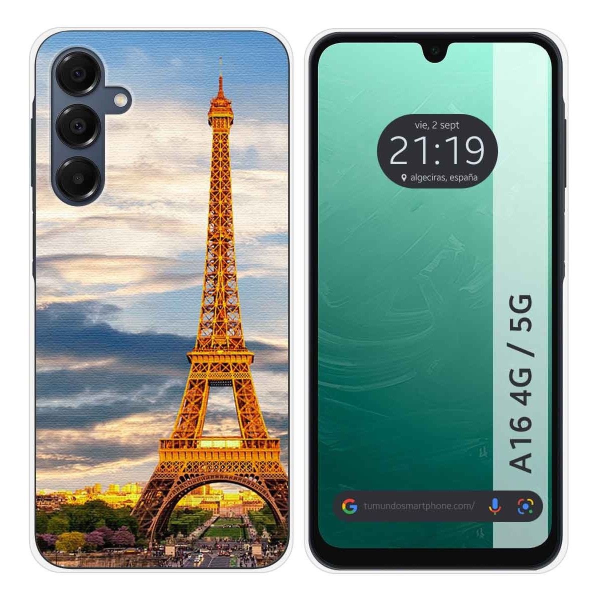 Funda Silicona para Samsung Galaxy A16 4G / 5G diseño Paris Dibujos