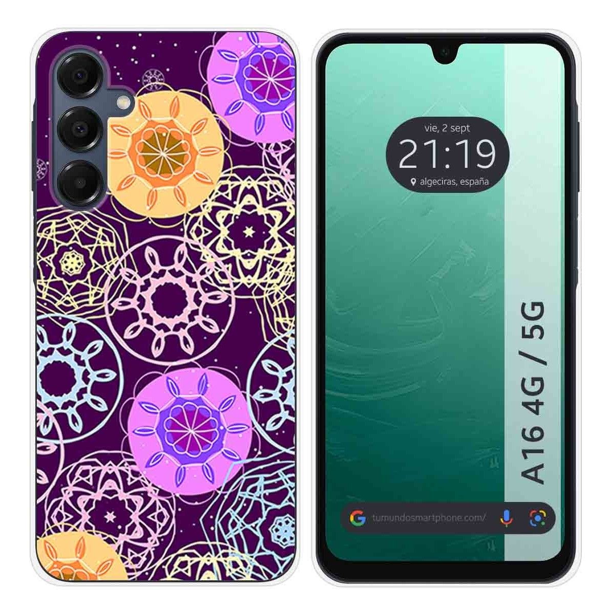 Funda Silicona para Samsung Galaxy A16 4G / 5G diseño Radial Dibujos
