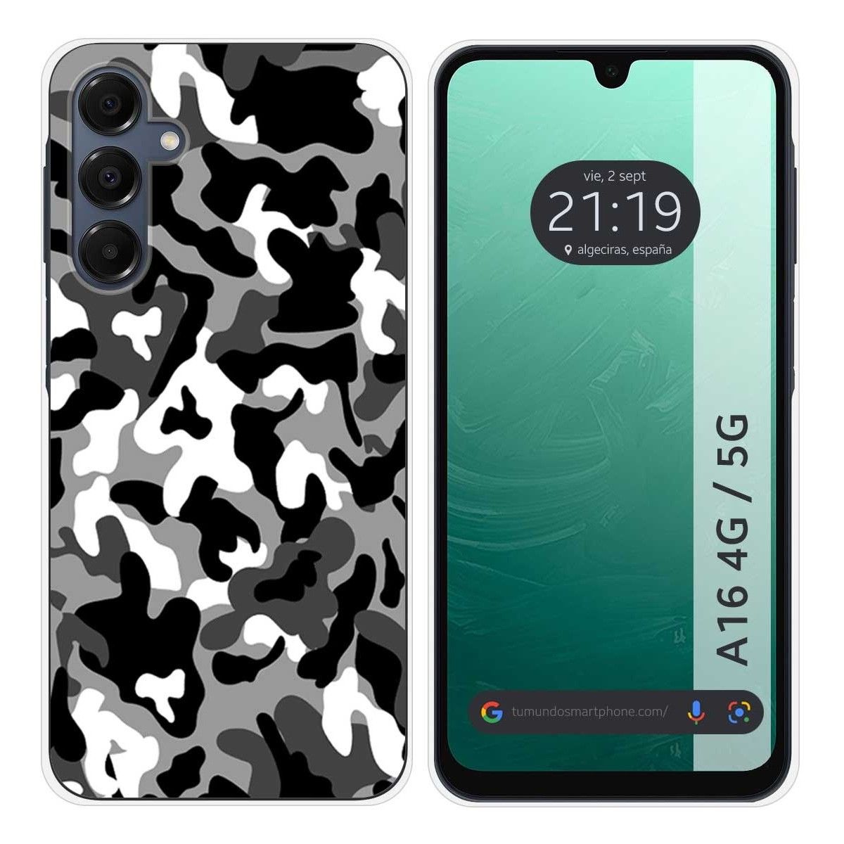 Funda Silicona para Samsung Galaxy A16 4G / 5G diseño Snow Camuflaje Dibujos