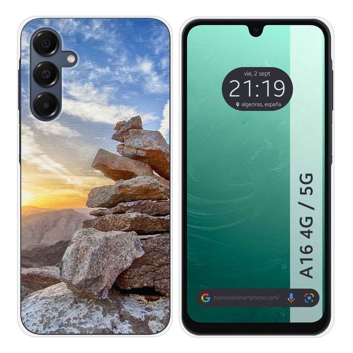 Funda Silicona para Samsung Galaxy A16 4G / 5G diseño Sunset Dibujos