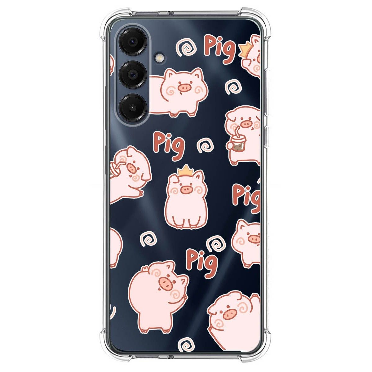 Funda Silicona Antigolpes para Samsung Galaxy A16 4G / 5G diseño Cerdos Dibujos