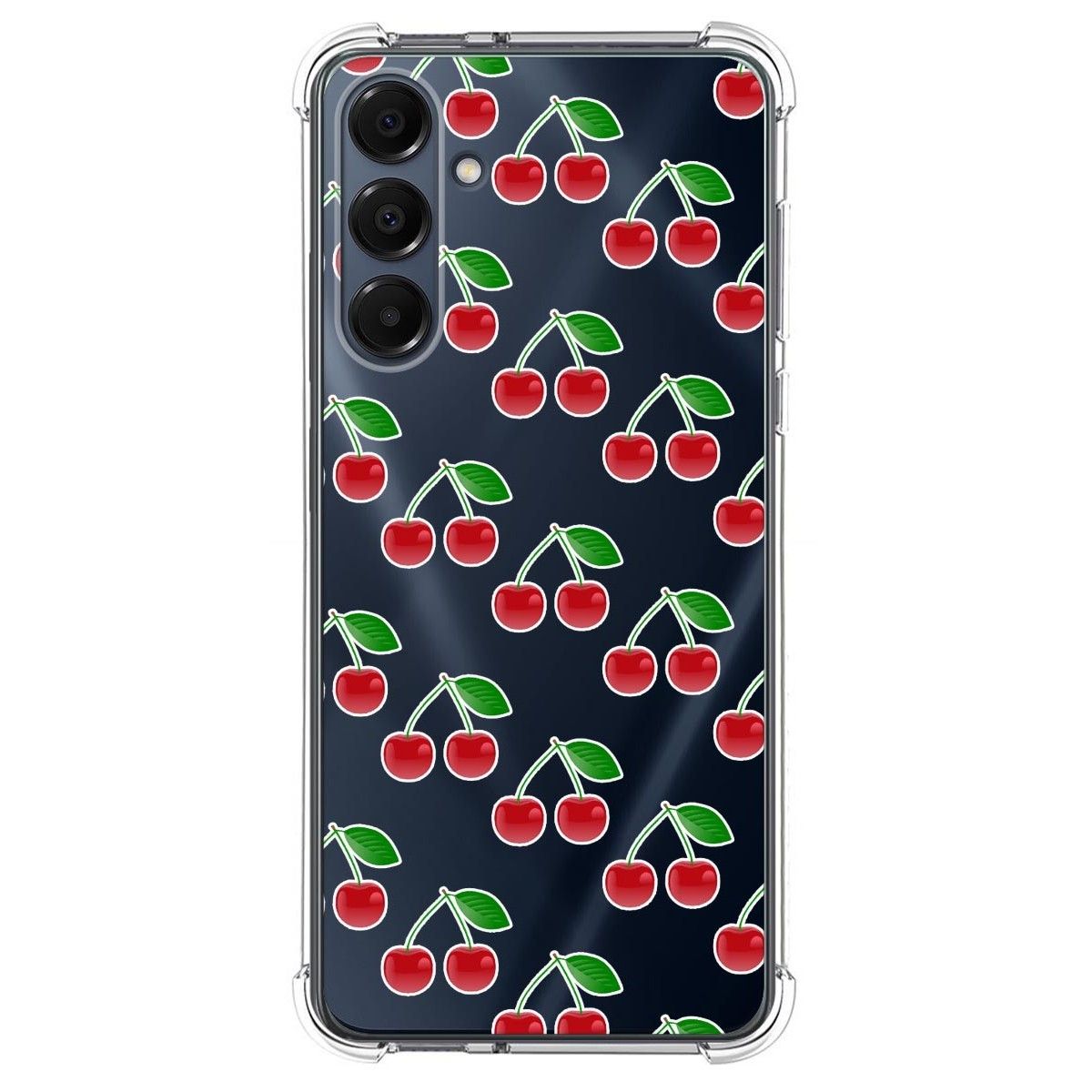 Funda Silicona Antigolpes para Samsung Galaxy A16 4G / 5G diseño Cerezas Dibujos