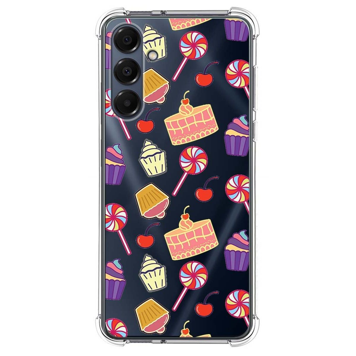 Funda Silicona Antigolpes para Samsung Galaxy A16 4G / 5G diseño Dulces 01 Dibujos