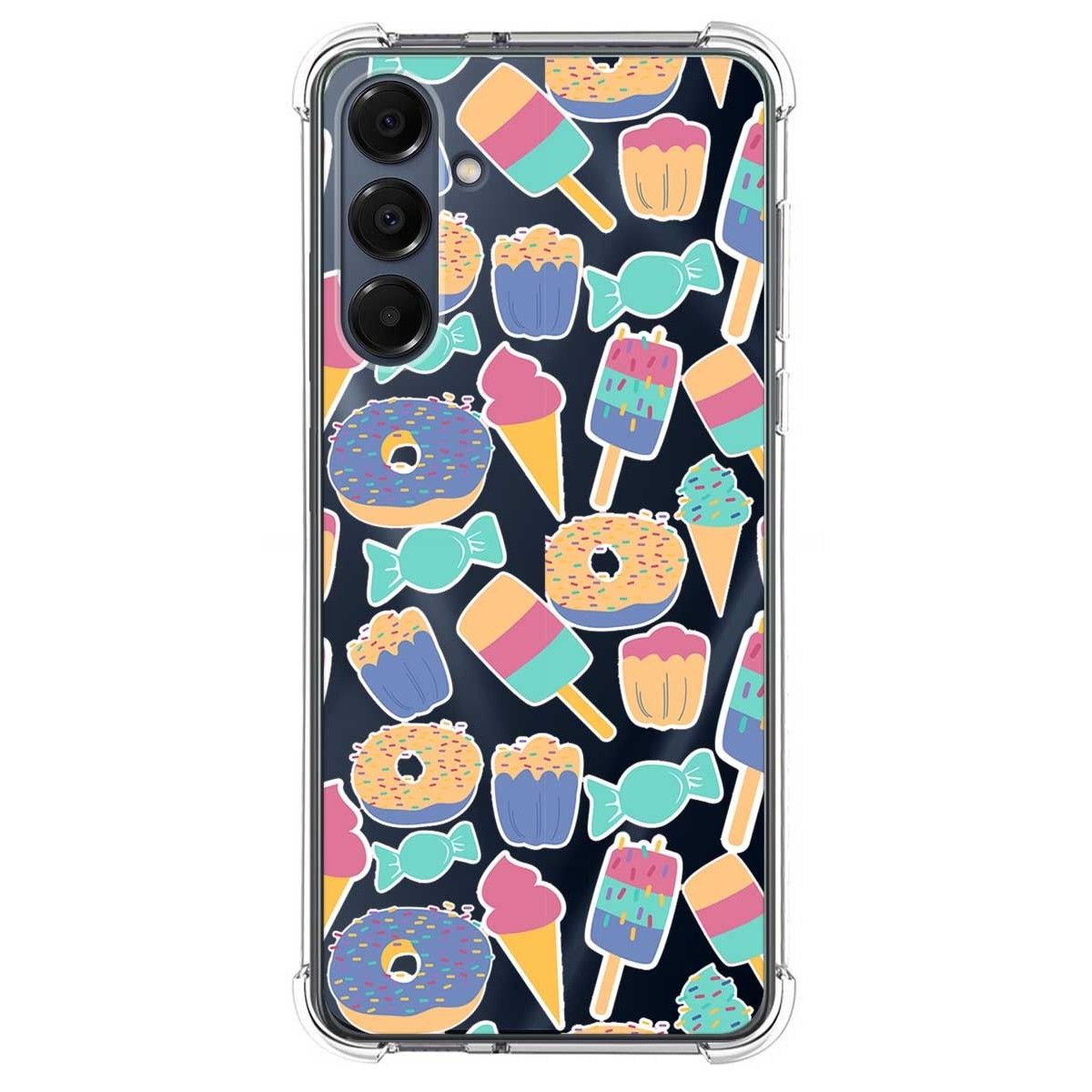 Funda Silicona Antigolpes para Samsung Galaxy A16 4G / 5G diseño Dulces 02 Dibujos