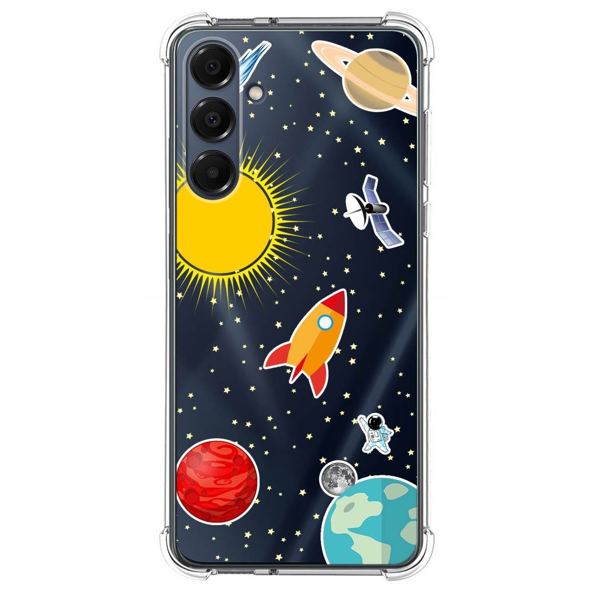 Funda Silicona Antigolpes para Samsung Galaxy A16 4G / 5G diseño Espacio Dibujos