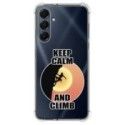 Funda Silicona Antigolpes para Samsung Galaxy A16 4G / 5G diseño Mujer Escalada Dibujos