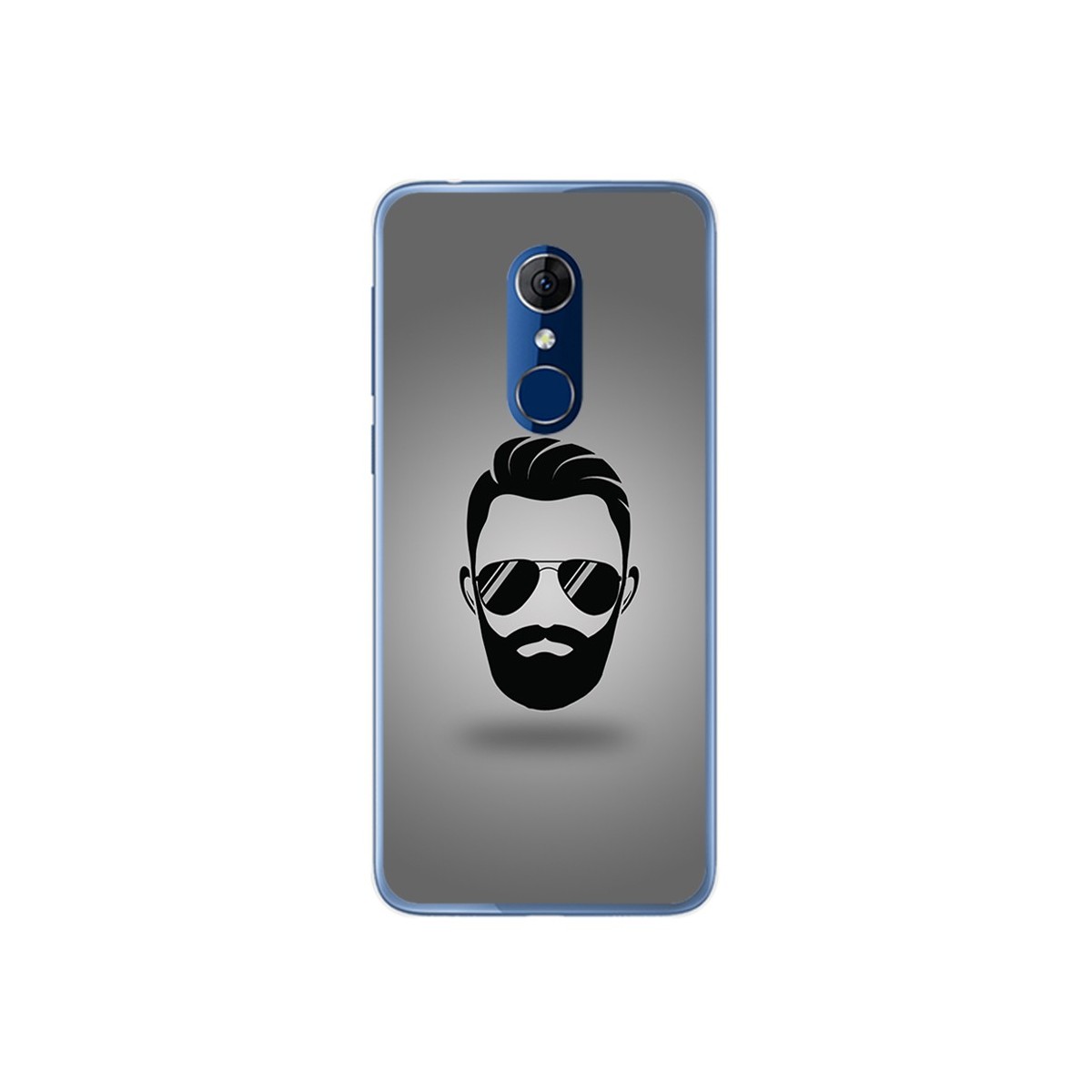 Funda Gel Tpu para Alcatel 3 Diseño Barba Dibujos