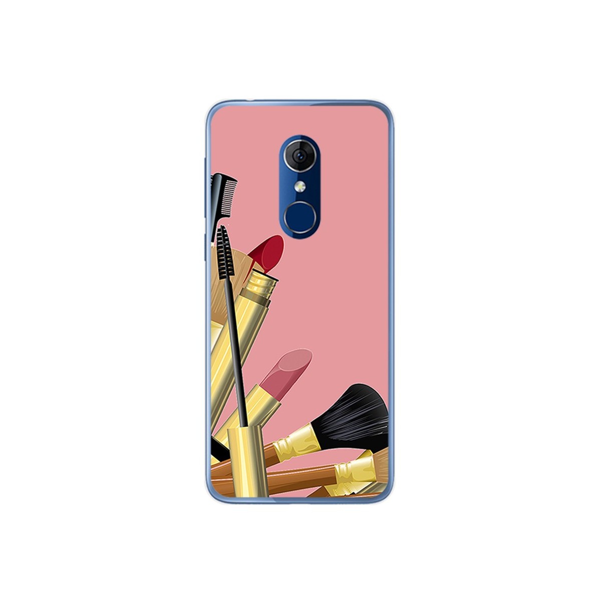 Funda Gel Tpu para Alcatel 3 Diseño Brochas Dibujos
