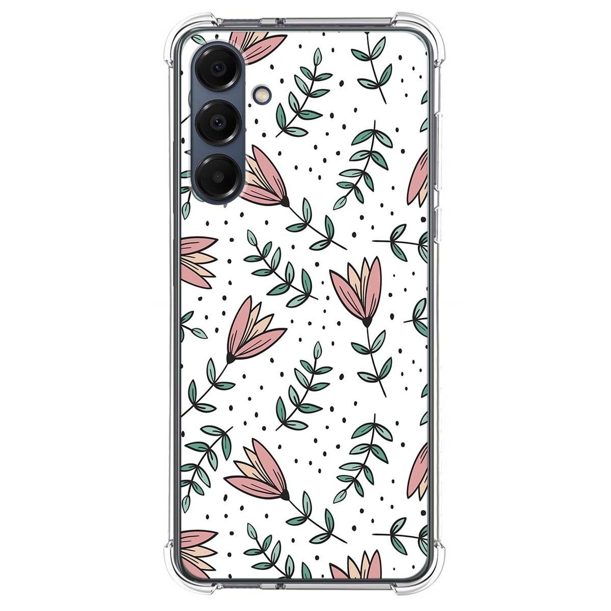 Funda Silicona Antigolpes para Samsung Galaxy A16 4G / 5G diseño Flores 01 Dibujos