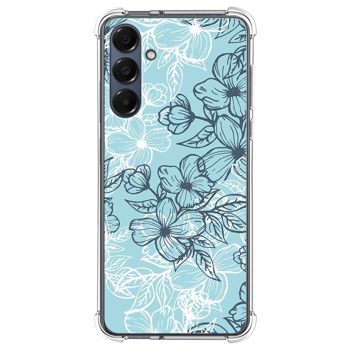 Funda Silicona Antigolpes para Samsung Galaxy A16 4G / 5G diseño Flores 03 Dibujos