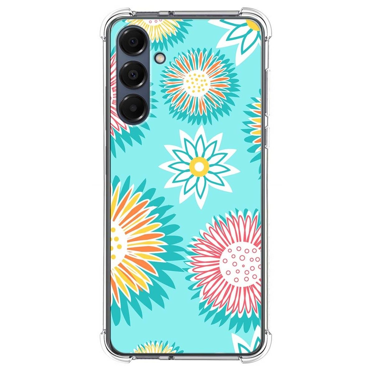 Funda Silicona Antigolpes para Samsung Galaxy A16 4G / 5G diseño Flores 05 Dibujos