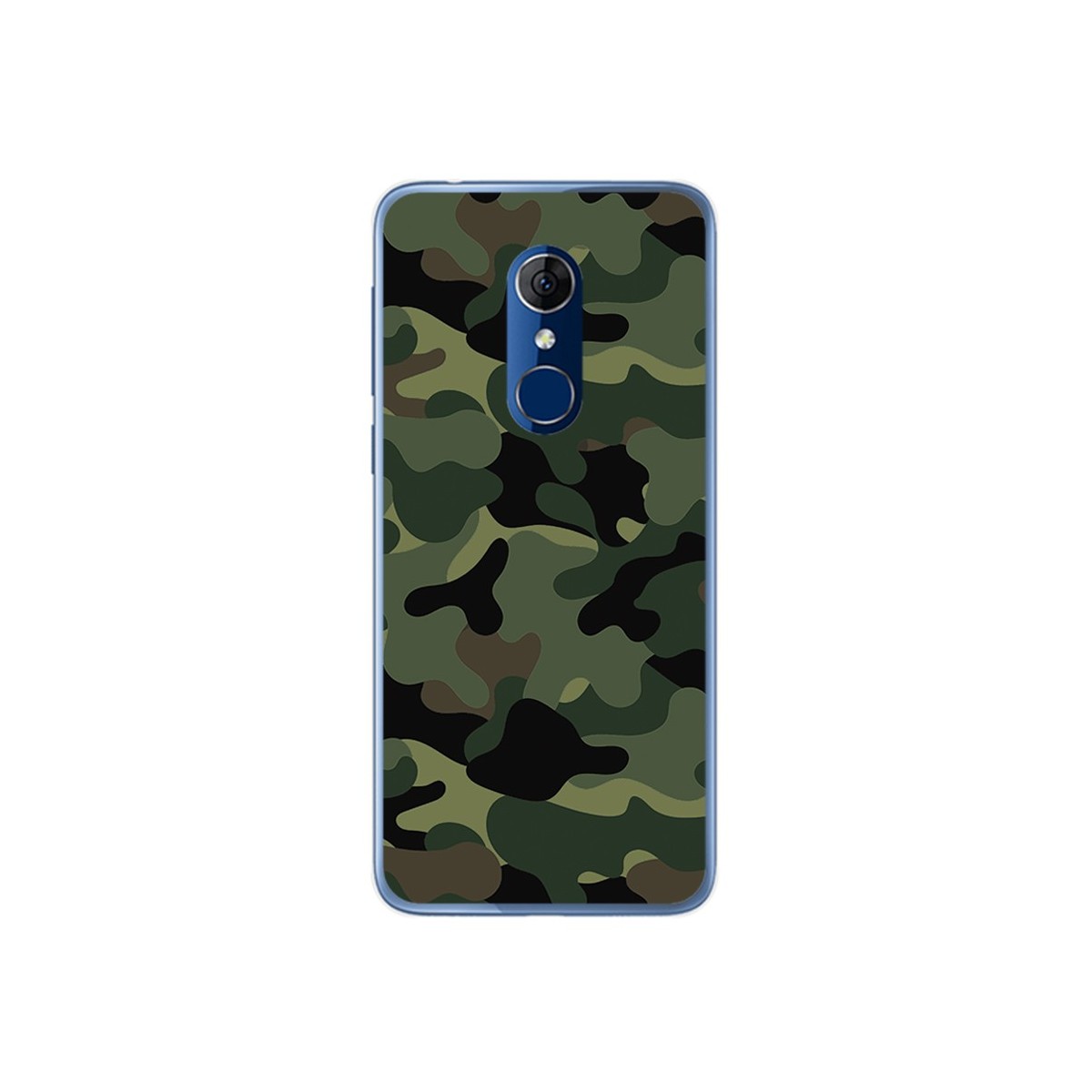 Funda Gel Tpu para Alcatel 3 Diseño Camuflaje Dibujos