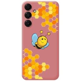 Funda Silicona Líquida Rosa para Samsung Galaxy A16 4G / 5G diseño Abeja Dibujos