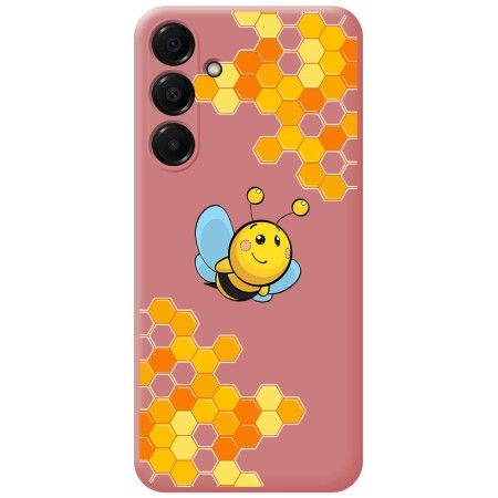 Funda Silicona Líquida Rosa para Samsung Galaxy A16 4G / 5G diseño Abeja Dibujos